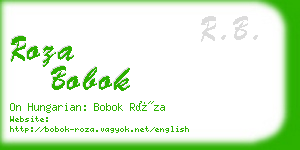 roza bobok business card